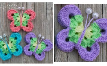 Sweet Simple Butterfly Free Crochet Pattern and Video Tutorial