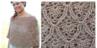 Lisbon Lace Poncho Free Crochet Pattern