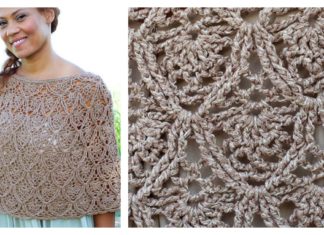 Lisbon Lace Poncho Free Crochet Pattern