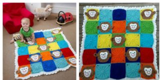 Monkey Around Baby Blanket Free Crochet Pattern