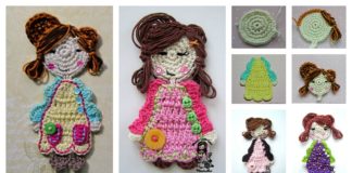 Sweet Girl Applique Free Crochet Pattern