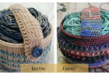 Yarn Cozy Holder Free Knitting and Crochet Pattern