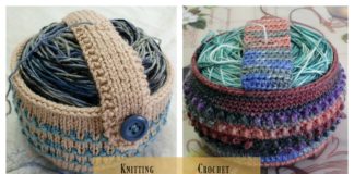 Yarn Cozy Holder Free Knitting and Crochet Pattern