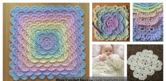 Fluffy Meringue Stitch Baby Blanket Free Crochet Pattern and Video Tutorial