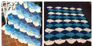 Lace Ocean Scallop Afghan Free Crochet Pattern