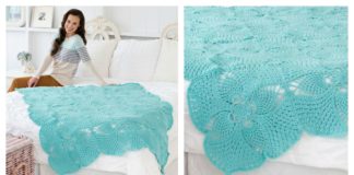 Pineapple Afghan Blanket Free Crochet Pattern