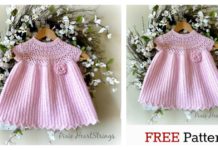 Pretty Pink Baby Dress Free Crochet Pattern