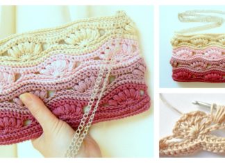 Shell Stitch Clutch Free Crochet Pattern