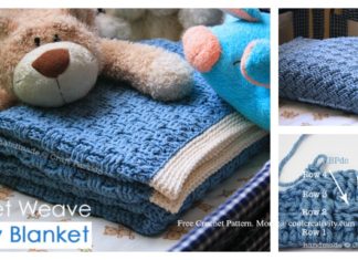 Basket Weave Baby Blanket Free Crochet Pattern