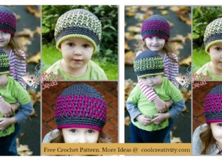 Bright Stripes Beanie Free Crochet Pattern