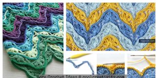 Wave Stitch Brighton Blanket Free Crochet Pattern