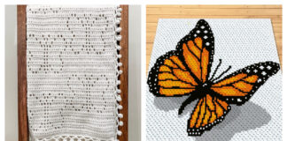 Butterfly Afghan Blanket Crochet Patterns