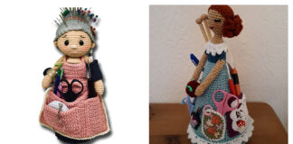 Crafter Doll Organizer Free Crochet Pattern