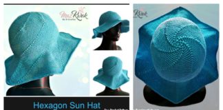 Hexagon Sun Hat Free Crochet Pattern