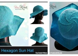 Hexagon Sun Hat Free Crochet Pattern