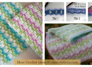 Leaping Stripes and Blocks Blanket Free Crochet Pattern and Video Tutorial