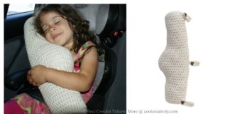 Seat Belt Travel Pillow Crochet Pattern