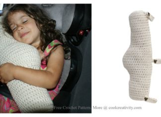 Seat Belt Travel Pillow Crochet Pattern