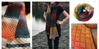 Wrap me in Diamonds Scarf Free Crochet Pattern and Video Tutorial