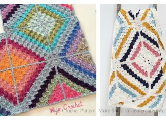 C2C Cedar River Blanket Free Crochet Pattern