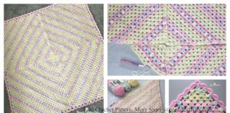 C2C Granny Stitch Blanket Free Crochet Pattern