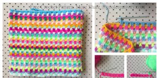 Leaping Stripes and Blocks Blanket Free Crochet Pattern