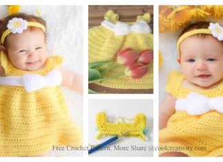 Simply Spring Baby Dress Free Crochet Pattern