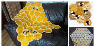 Honeycomb Baby Blanket Free Crochet Pattern