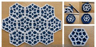 Moroccan Hexagon Motif Free Crochet Pattern