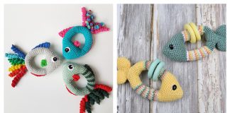 Soft Fish Rattle Toy Free Crochet Pattern