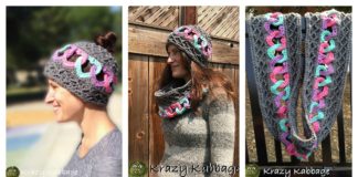 Linked Hearts Hat and Scarf Free Crochet Pattern