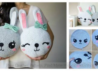 Snuggle Bunny Pillow Free Crochet Pattern