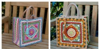 Tile Square Tote Bag Free Crochet Pattern