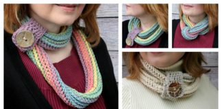 Coiling Colors Cowl Free Crochet Pattern and Video Tutorial