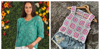 Granny Square Top Free Crochet Pattern