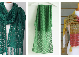 Leaf Lace Scarf Free Crochet Patterns