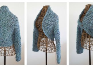 No Seam Shrug Free Crochet Pattern