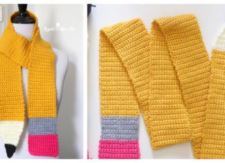 Pencil Scarf Free Crochet Pattern