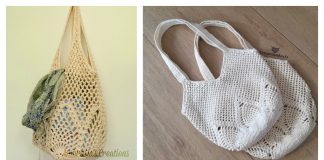 Pineapple Stitch Market Bag Free Crochet Pattern