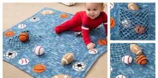 Young Athlete Blanket and Rattles Free Crochet Pattern