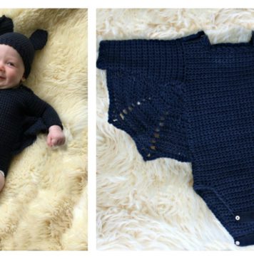 Adorable Baby Bat Set Costume Free Crochet Pattern