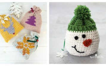 Christmas Gift Sack Bag Free Crochet Pattern