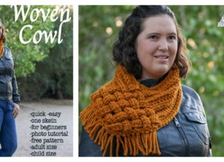 Woven Cowl Free Crochet Pattern