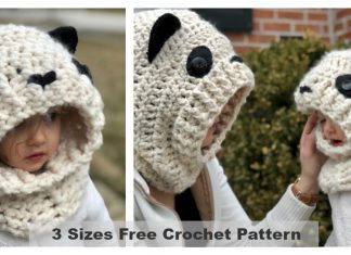 Hooded Panda Cowl Free Crochet Pattern