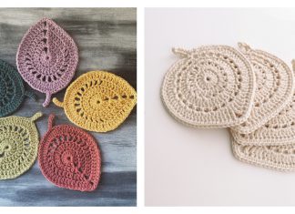 Leaf Coasters Crochet Patterns