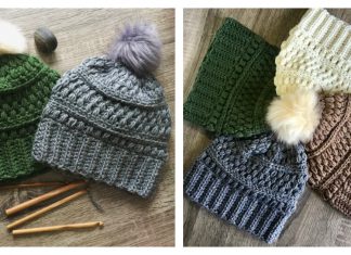 Southern Pines Beanie Free Crochet Pattern