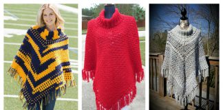 Sporty Poncho Free Crochet Pattern