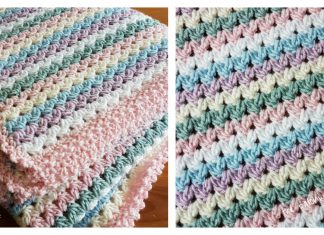 V Stitch The Sweetheart Blanket Free Crochet Pattern