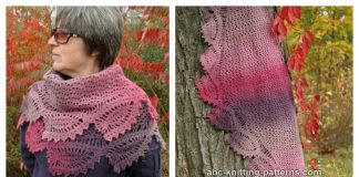 Tulip Reverie Shawl Free Crochet Pattern