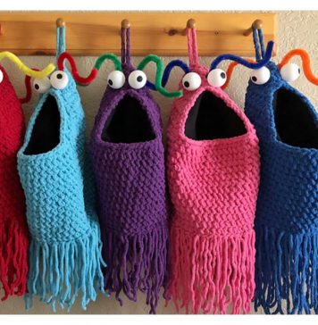 Yip Yips Hanging Baskets Free Knitting & Crochet Pattern